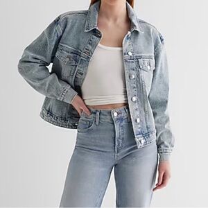 NWT / Express Cinched Back Denim Jean Jacket